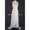 Wholesale Price Spaghetti Straps Casual Chiffon beach wedding dress Patterns plus size party dress